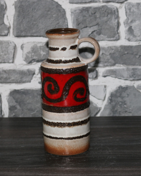 Scheurich Vase / 401-20 / 1970er Jahre / WGP West German Pottery / Keramik Lava Glasur Design
